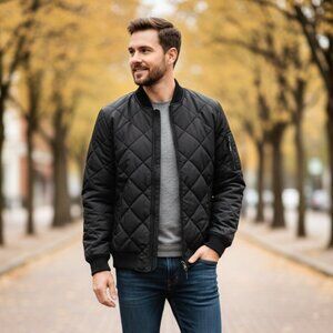 The North Face Reversible Jester Jacket, Black Quilted, Men's Size Small